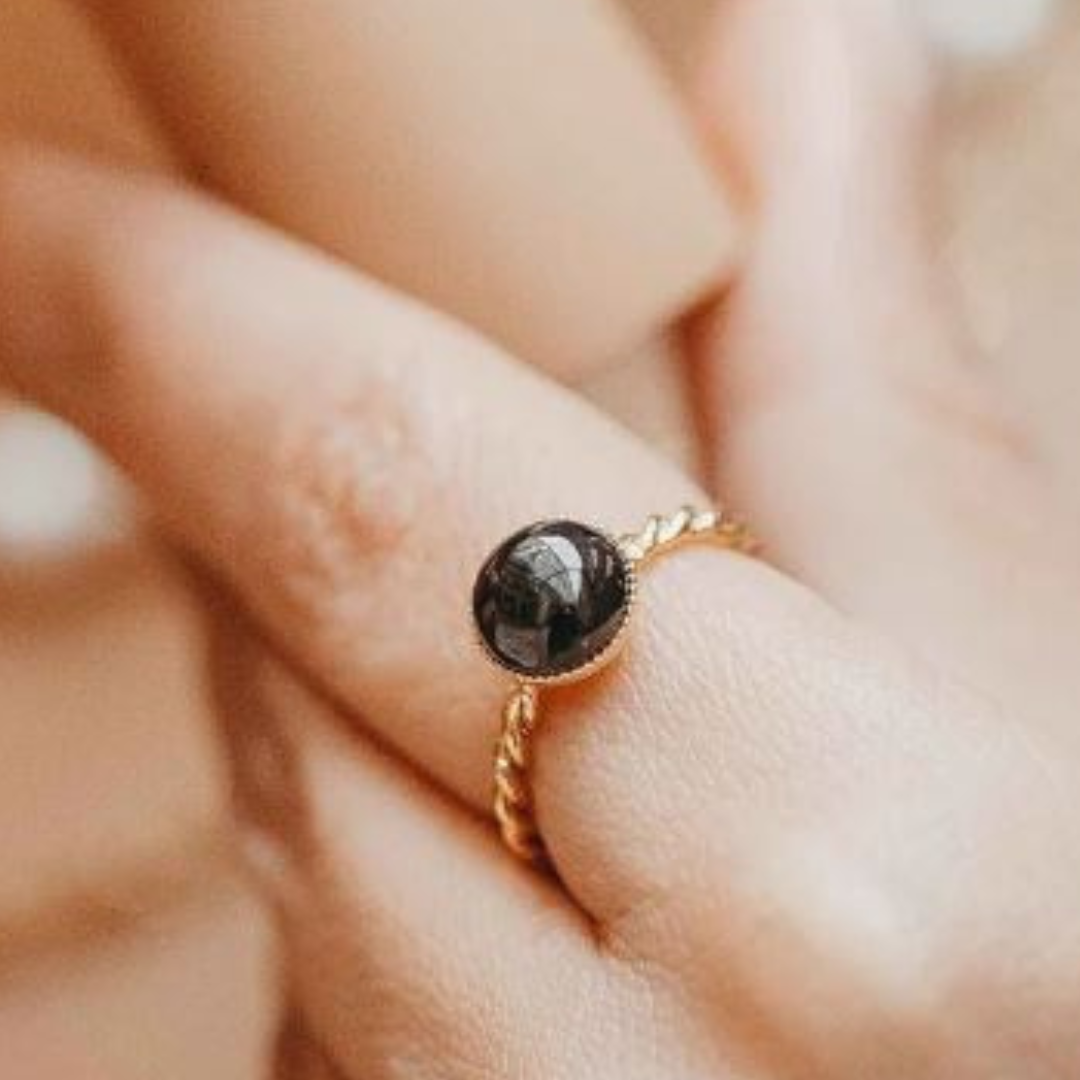 Ambre bague ajustable