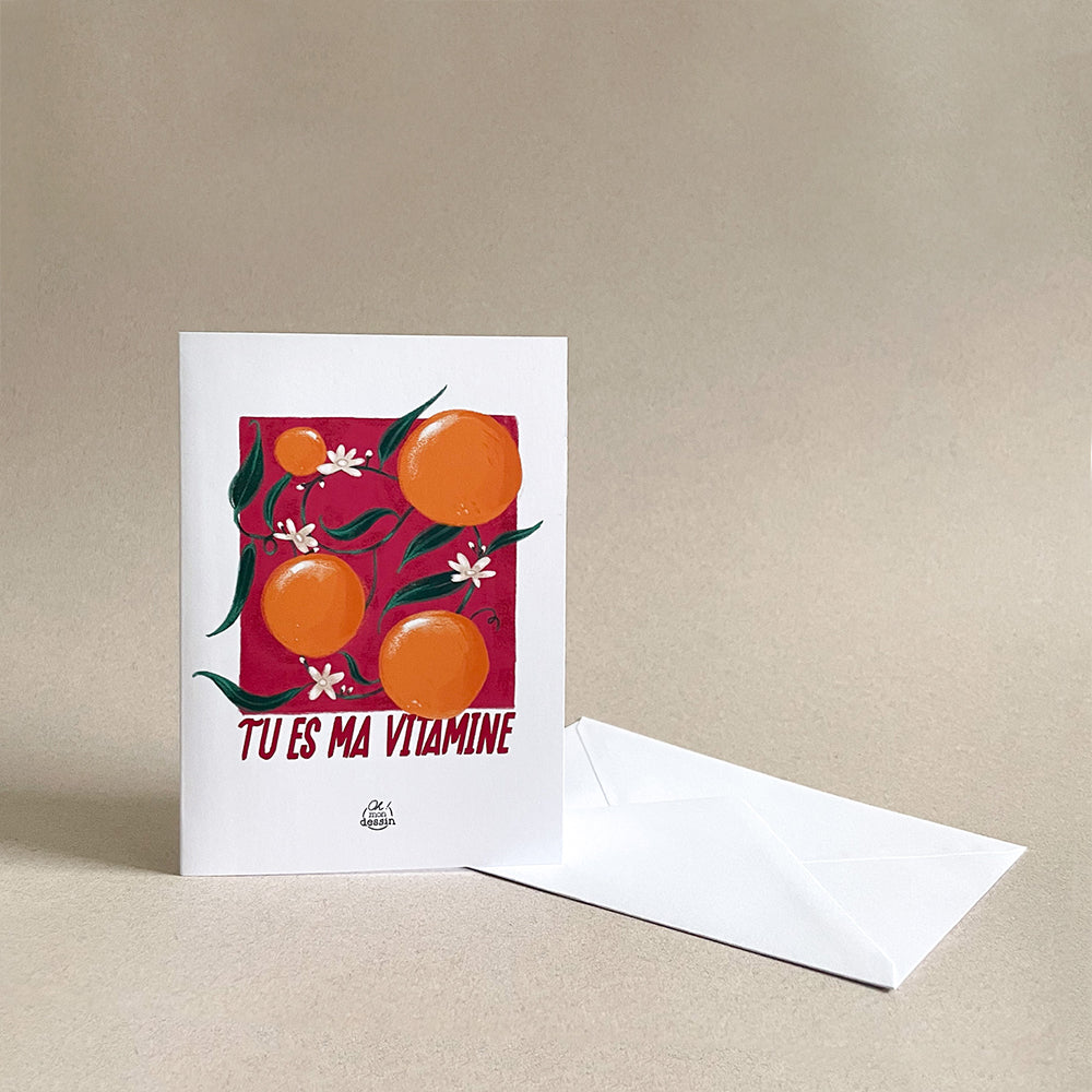 Carte Tu es ma Vitamine