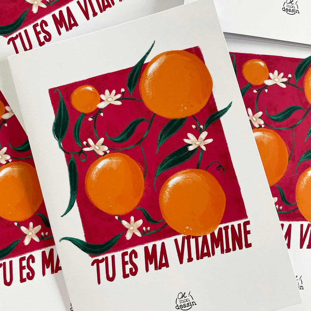 Affiche Tu es ma Vitamine