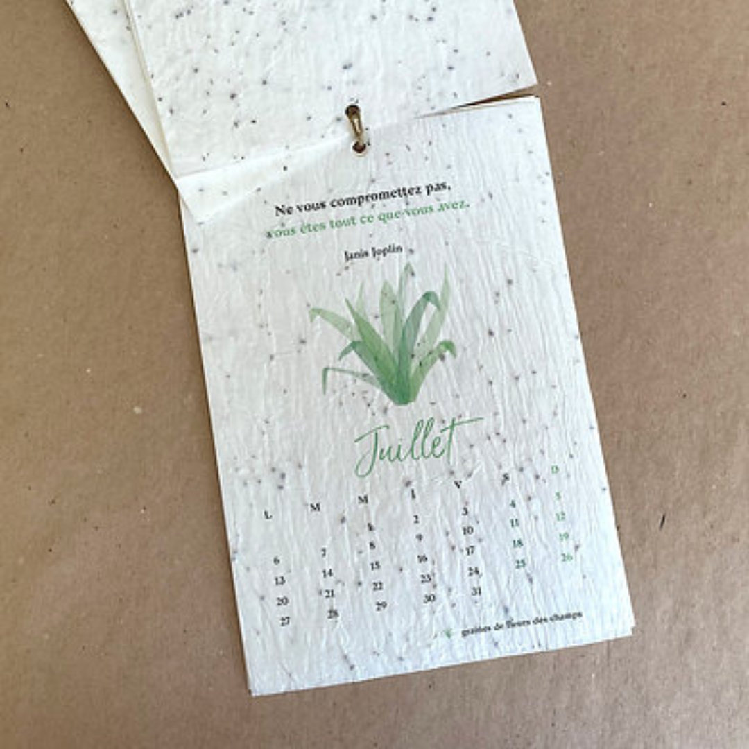 Calendrier à planter - Citations inspirantes