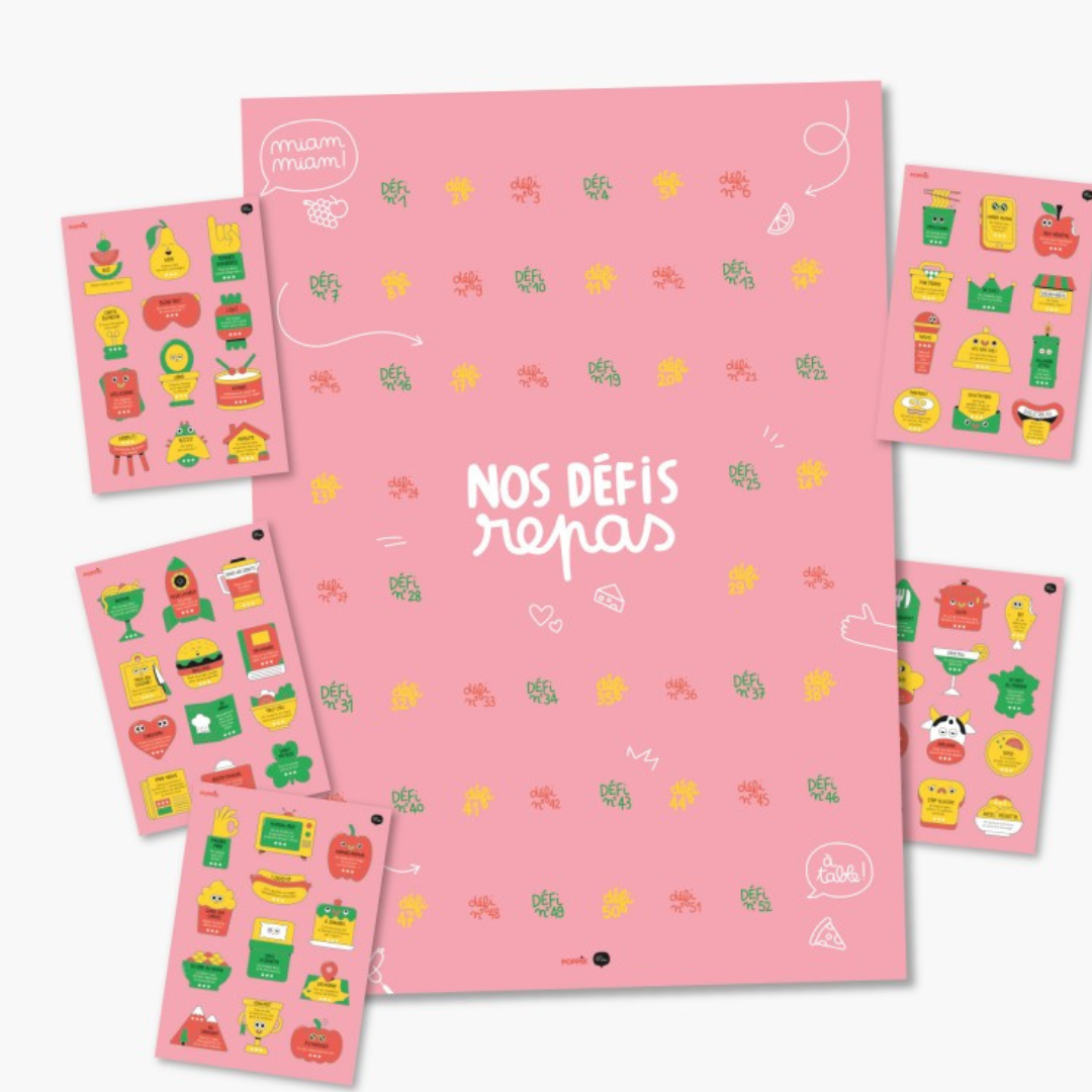 Défis repas - Poster à sticker