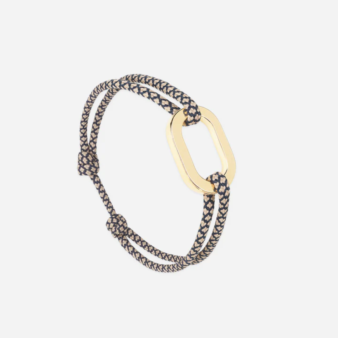 Bracelet Maillon plat 22 mm plaqué or