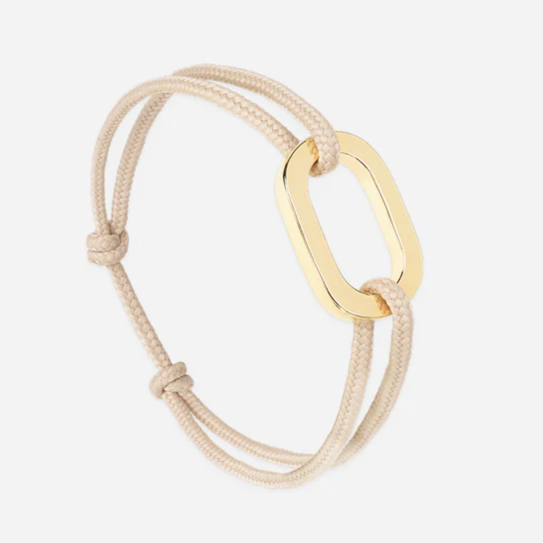 Bracelet Maillon plat 22 mm plaqué or