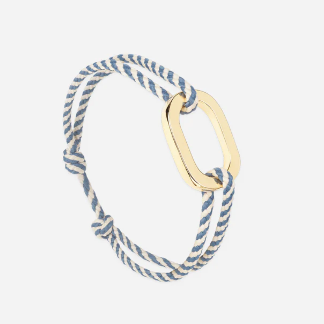 Bracelet Maillon plat 22 mm plaqué or