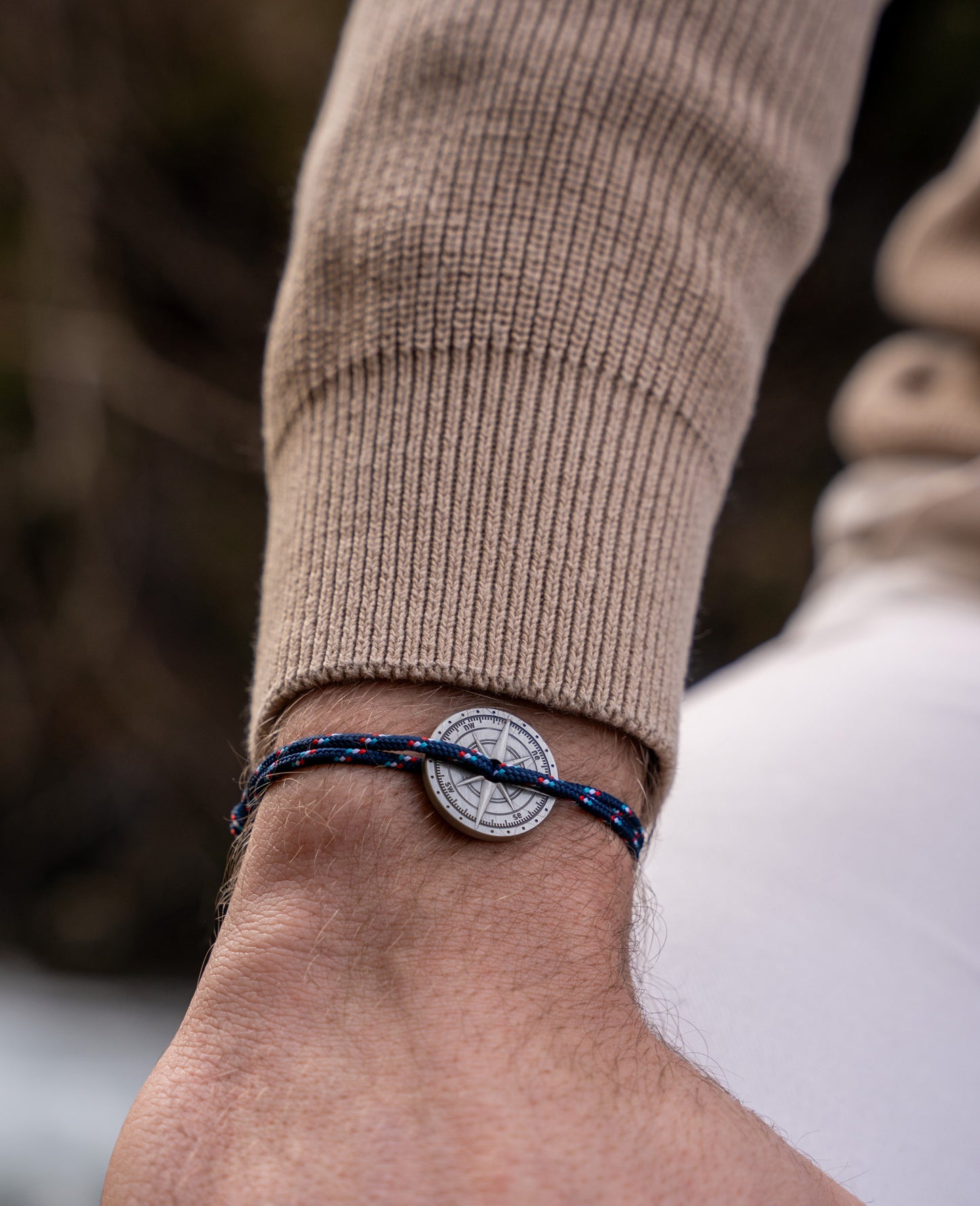 Bracelet Rose des vents - Argent vieilli