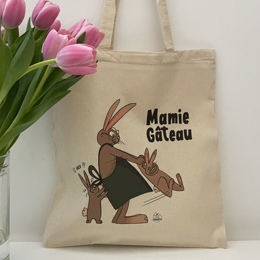 Tote-Bag en Coton Mamie / Papi Gâteau