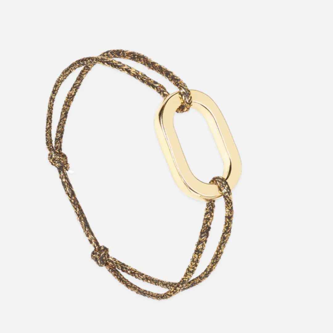 Bracelet Maillon plat 22 mm plaqué or