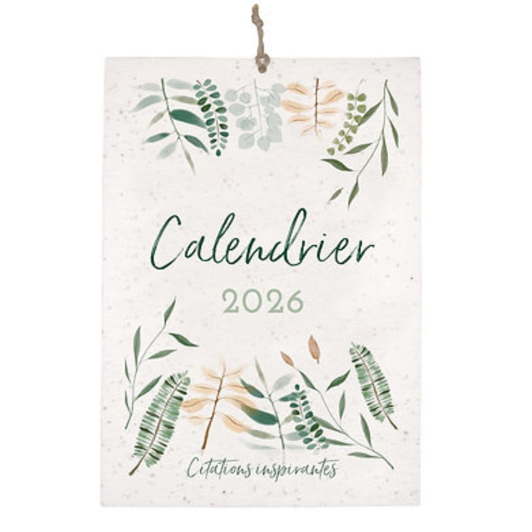 Calendrier à planter - Citations inspirantes