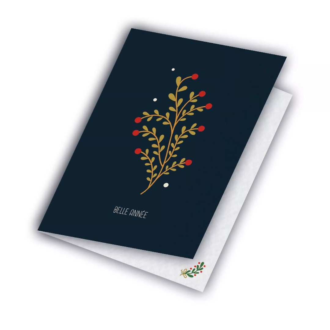 Carte de vœux Feuillage