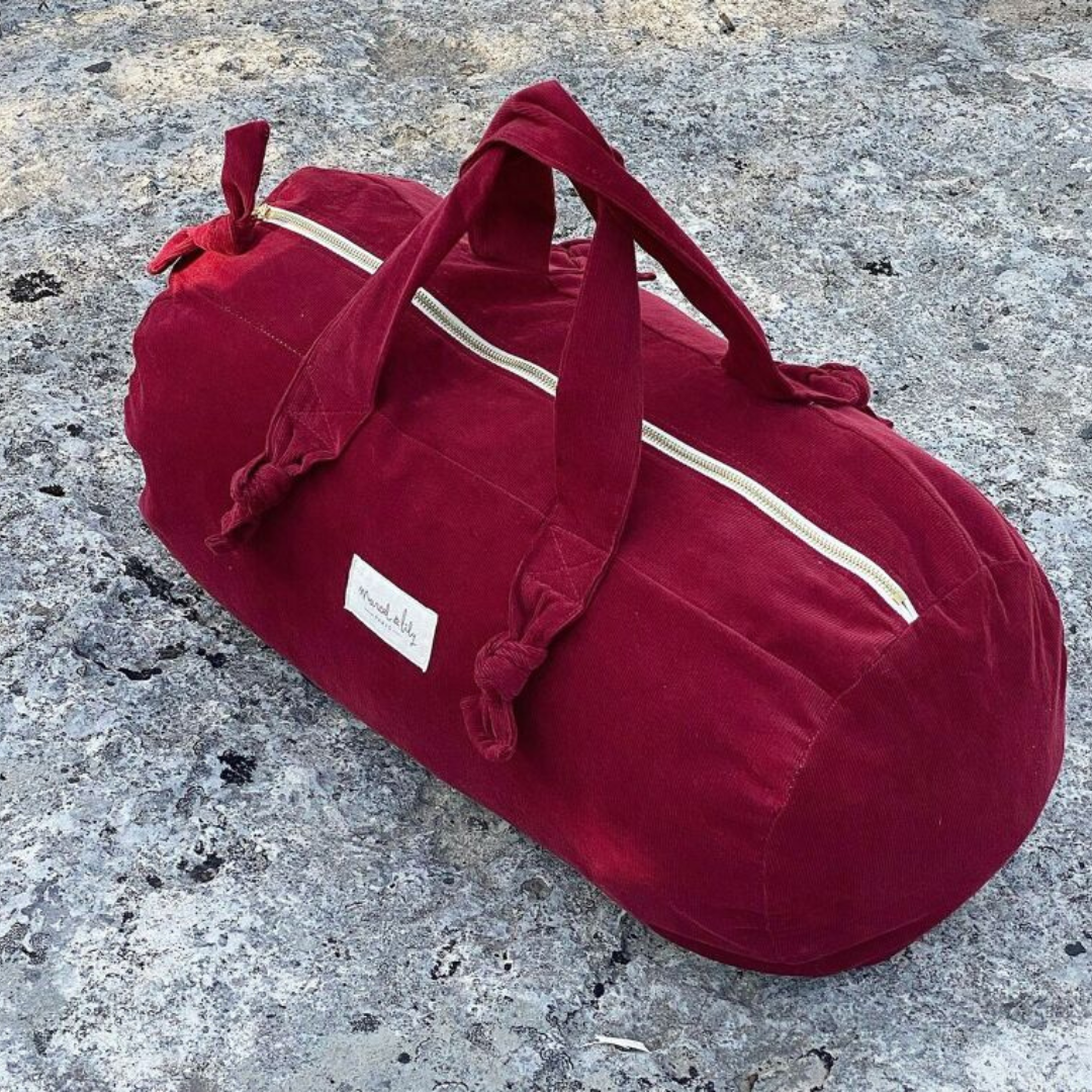 Sac polochon en velours