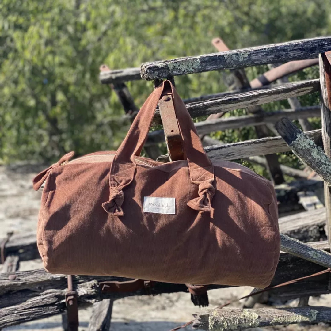 Sac polochon en velours