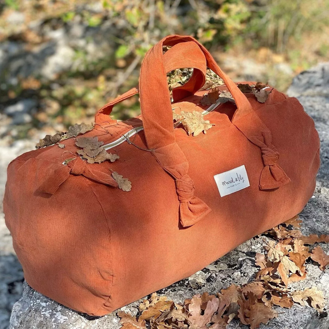 Sac polochon en velours