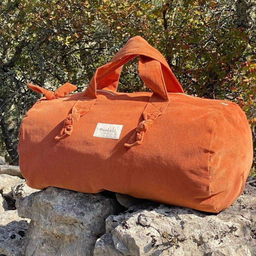 Sac polochon en velours